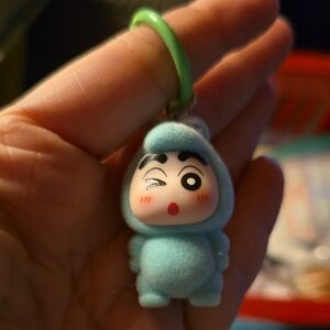Cute Blue Character Keychain